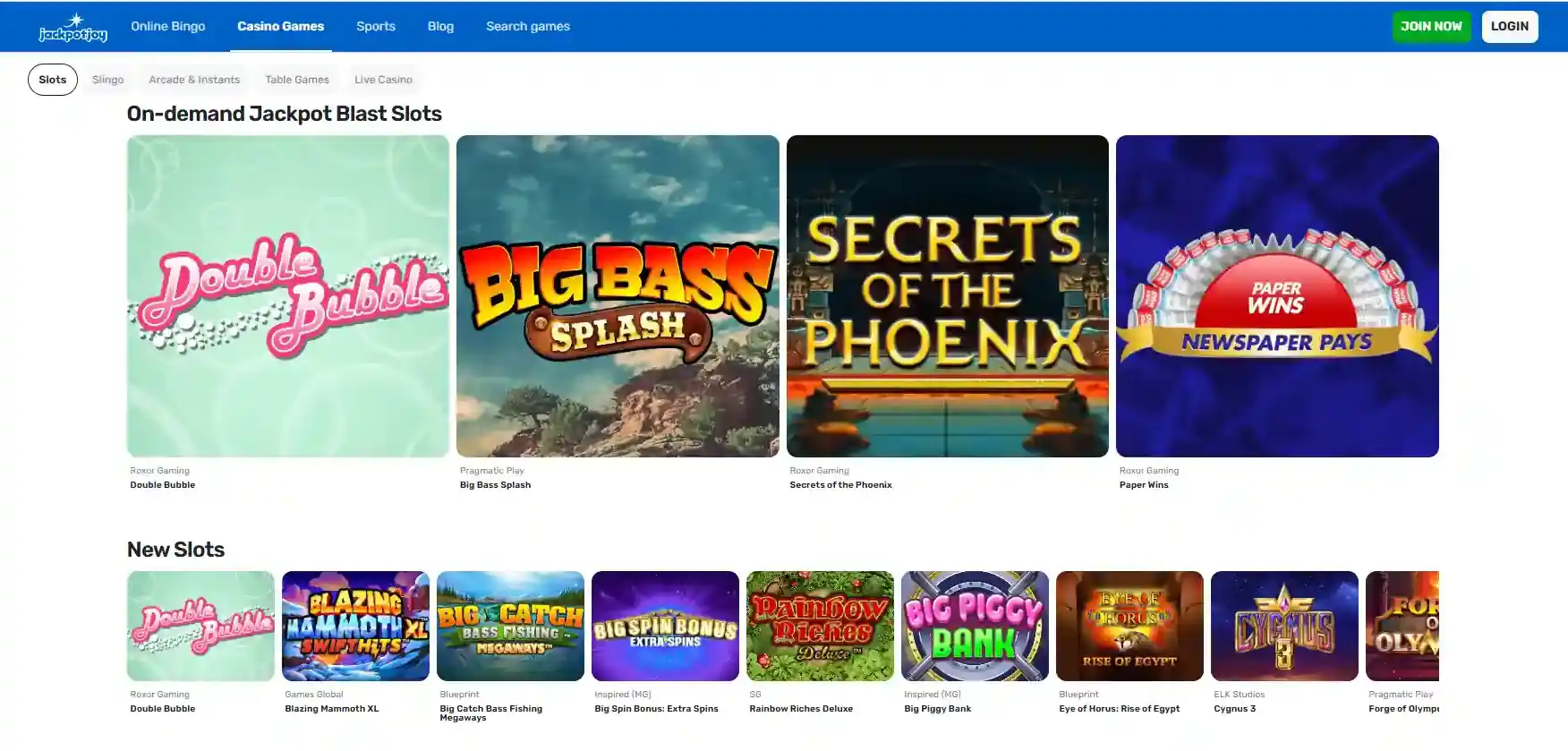 Jackpotjoy Slots Review UK 2026 – Games, Providers and Stake Limits